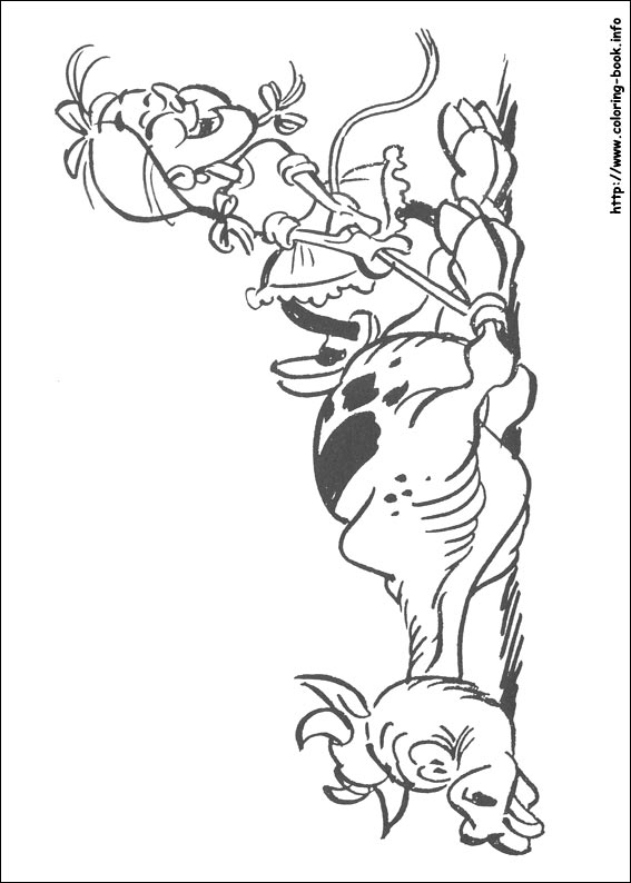 Lucky Luke coloring picture